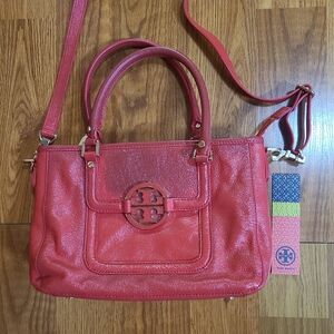 Tory Burch Red Amanda Mini Satchel
